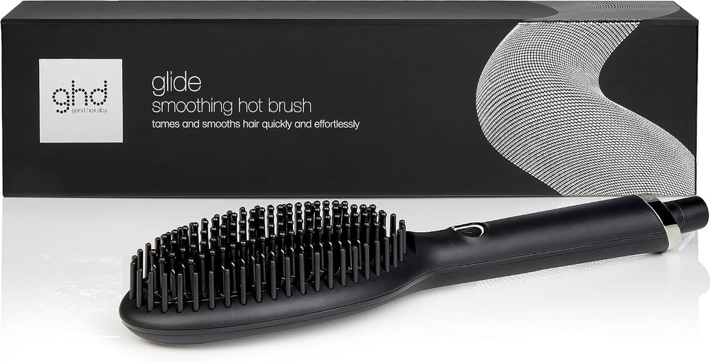 ghd Glide Smoothing Hot Brush, Effortless Styling, Frizz-Free Smooth Hair