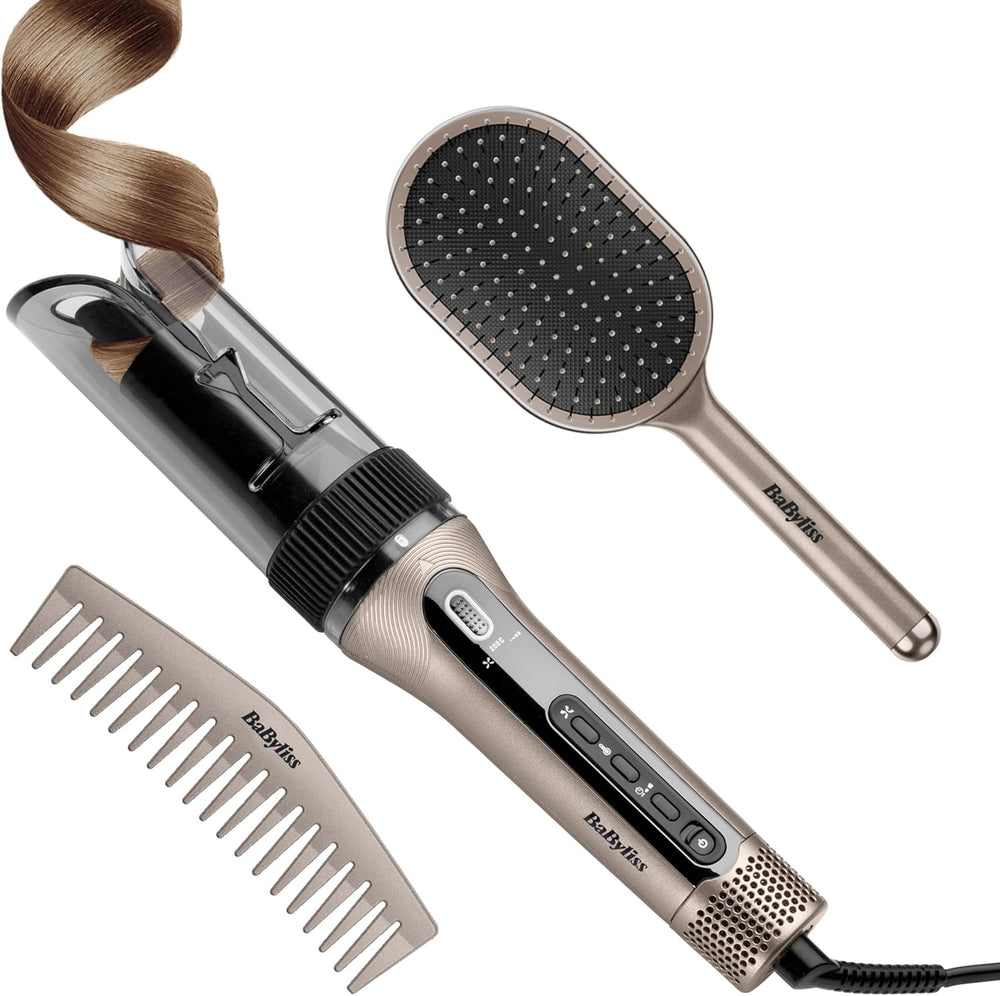 BaByliss Style Secret Air Hair Curler Automatic Rotating, 25mm Curling Wand